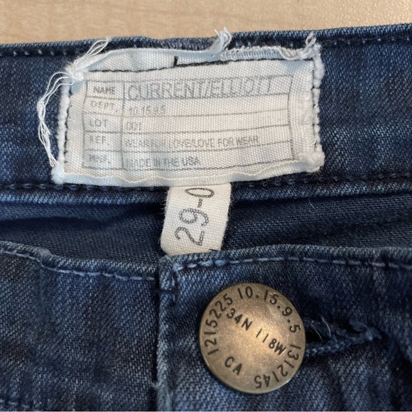 Current/Elliot The Ankle Skinny Sapphire Animal Print Jeans Size 29 - Picture 5 of 7